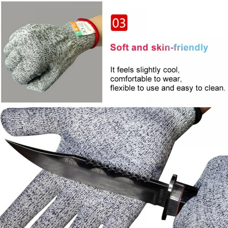 NoCry Cut Resistant Gloves - High Performance Level 5 Protection, Food Grade.