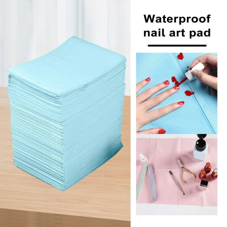 vnanda Disposable Nail Pad 125pcs Disposable Nail Art Table Towels