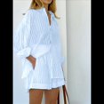 thumbnail image 4 of Conjuntos de 2 Piezas: Camisa Abotonada, Top y Pantalones Cortos, Conjuntos Casuales para Estar en S, 4 of 6