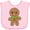 AD-Pink, variant on Inktastic Gingerbread Christmas Boys or Girls Baby Bib