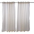 thumbnail image 1 of Cortinas con forro de 66" x 90" con anillos de ojales para decoración del hogar Cortinas plisadas de color blanco roto, 1 of 4
