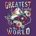 thumbnail image 3 of Greatest Country in the World Women's V-Neck T-shirt Cowgirl Cowboy Girlfriend Southwest Rodeo Country Western Rancher Tee, 3 of 7