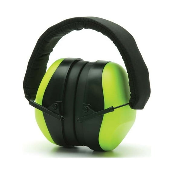 Hi-Vis Lime Ear Muff - NRR 26dB - Individually packaged
