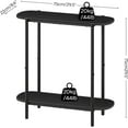 thumbnail image 3 of Narrow Console Table, 2-Tier Small Entryway Table, 29.5" Thin Sofa Table with Storage, Behind Couch Table, Display Table, for Living Room, Hallway, Entryway, Black CT01BB, 3 of 17