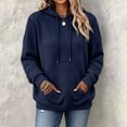 thumbnail image 4 of Trikvn Women's Quilted Pullover Hoodies Drawstring Sweatshirts with Kangaroo Pocket Long Sleeve Textured Casual Fall Tops Athletic Wear, 4 of 5