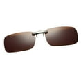 thumbnail image 6 of QccHieUs Trendy Driving Unisex Clip-on -up Polarized UV400 Myopia Lens Sunglasses Brown, 6 of 6