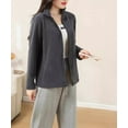 thumbnail image 4 of SMZ Women's Lightweight Warm Zip Up Long-Sleeve Soft Polar Fleece Jacket for Fall Winter, 4 of 5