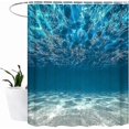 thumbnail image 1 of Shower Curtain Anti-mold Textile Washable Anti-bacterial Bath Curtains 3d Waterproof Shower Curtains, 1 of 3