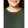 thumbnail image 6 of Terra & Sky Women's Plus Size Fleece Sweatshirt, Available in 1,2, and 3- Packs, Size 0X-4X, 6 of 22