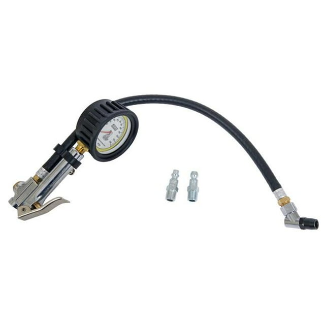 JOES Racing Products 32484 2.5 in. 0-60 PSI Tire Inflator & Gauge, Quick Fill