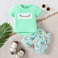 thumbnail image 2 of Durtebeua Toddler Boy Clothes Short Sleeve Pant Set Cute Summer Little boy Outfits Clothes 6-12 Months, 2 of 6