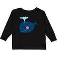 thumbnail image 3 of Inktastic Whale Cute Blue Boys or Girls Long Sleeve Toddler T-Shirt, 3 of 5