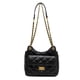 thumbnail image 1 of Bolso bandolera pequeño con cadena de diamantes, estilo cubo, de PU, para mujer, para viajes diarios, color negro, 1 of 5