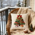 thumbnail image 6 of Eolstice Festive Christmas Decorative Linen Pillows Cover, Linen Animal Pillow Cover, Graphic Print Cushion Case for Christmas Decor, Home Accent, Gift(B), 6 of 6