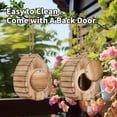 thumbnail image 5 of FENGGHAO Wooden Butterfly House with Feeder Hanging Garden Habitat Natural Nesting Box for Butterflies Outdoor Wildlife Shelter, 5 of 8