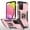 Pink, variant on Hotpom for Samsung A03s Case Military Rugged Durable Grade Drop Shockproof Protection with 360° Rotating Stand and Car Mount Capability, Blue