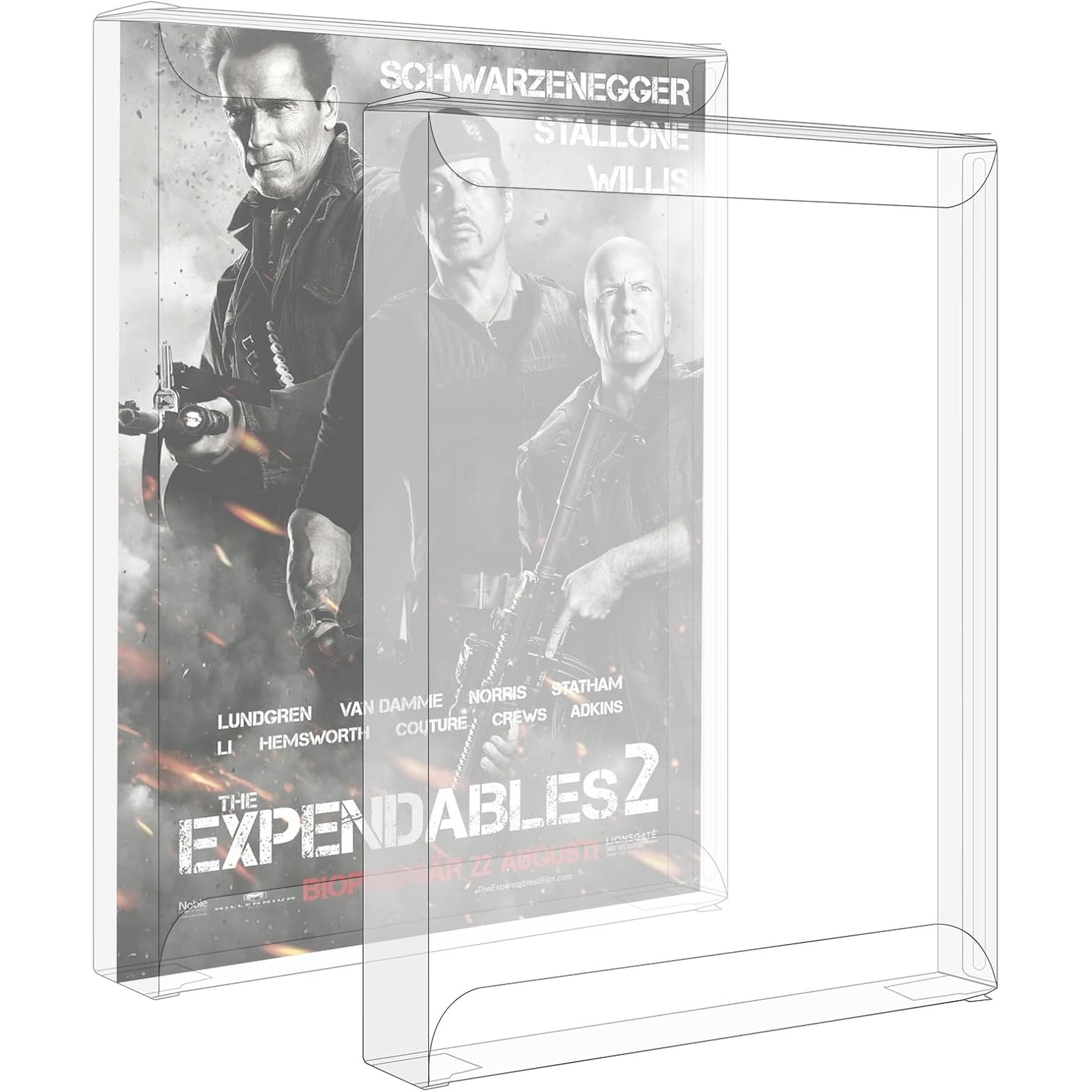 50 Pack Steelbook Protector Sleeves Case Replacement for 4K UHD | Blu-Ray,Arrow Video,Acrylic,Lenticular,Criterion Blu Ray Case,PS3 PS4 PS5 G2 Games and Steelbooks Clear Plastic
