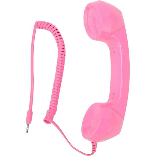 ZOUSSIQI Combiné Téléphonique Rétro Vintage, Récepteur de Cellulaire Microphone Haut-Parleur pour Cellulaire, Téléphone Intelligent et Ordinateurs, Tête de Téléphone Ancienne avec Prise 3.5 mm () CA919-37232