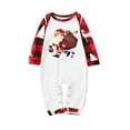 thumbnail image 3 of Odeerbi Christmas Pajamas for Family Holiday Long Sleeve Family Christmas Pajamas Matching Sets Toddler Christmas Plaid Printed Blouse Tops + Pants Sleepwear Family Matching PJs Set Red, 3 of 6