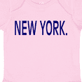 thumbnail image 4 of Inktastic New York in Blue Text Boys or Girls Baby Bodysuit, 4 of 5