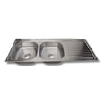 thumbnail image 1 of Fregadero Tarja Tina Doble Con Escurridor Empotra Acero Inox (Escurridor Izquierdo), 1 of 1