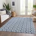 thumbnail image 6 of Addison Rugs Mayfield Premium Machine Washable Transitional Swirls Denim Rectangle Rug, 8' x 10', 6 of 6