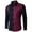 Wine, variant on Fesfesfes BLouse Tops for Men Casual And Comfortable Long-sleeved Business Single-breasted Shirt Top Clearance Under $10