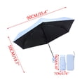 thumbnail image 3 of Voglyf Mini Travel Folding Umbrella, Small Compact and Lightweight, Pocket Size Sun Rain Umbrella, Portable Windproof Small Parasol with Storage for Women Men Travel Outdoor Carry Gift,Blue, 3 of 7