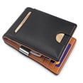 thumbnail image 4 of Tarjetero de bolsillo frontal con clip para billetes Billetera plegable delgada con protección RFID para hombre, 4 of 7