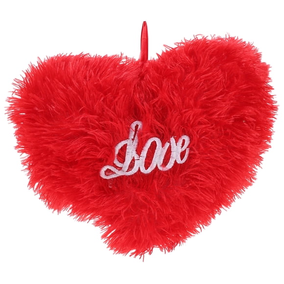 Almohada en forma de corazón Plush de almohada decorativa de almohada para dormir para el día de San Valentín y regalos de Navidad 40x27cm (rojo)