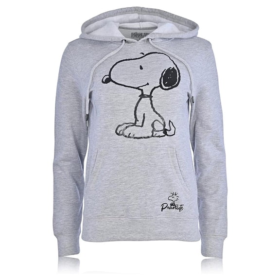 Snoopy Peanuts Ladies Hoodie, Classic Snoopy Sweatshirt Hoodie Heather Grey – XS