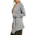 thumbnail image 2 of Women’s Open-Front Cardigan Plus Size Lightweight Long Sleeve Casual Loose Soft Draped Lady Coat Fall Oversized Kimono Fall Outfits Womenswear Tops, 2 of 2