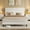 White, variant on Queen Size Bed Frame, Velvet Upholstered Platform Bed with Adjustable Vertical Channel Tufted Headboard, No Box Spring Needed, Easy Assembly, Black