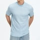 thumbnail image 3 of pstuiky camiseta de hombre, Camisas casuales de moda para hombre con cuello alto texturizado sólido camisetas de hombre m, 3 of 4