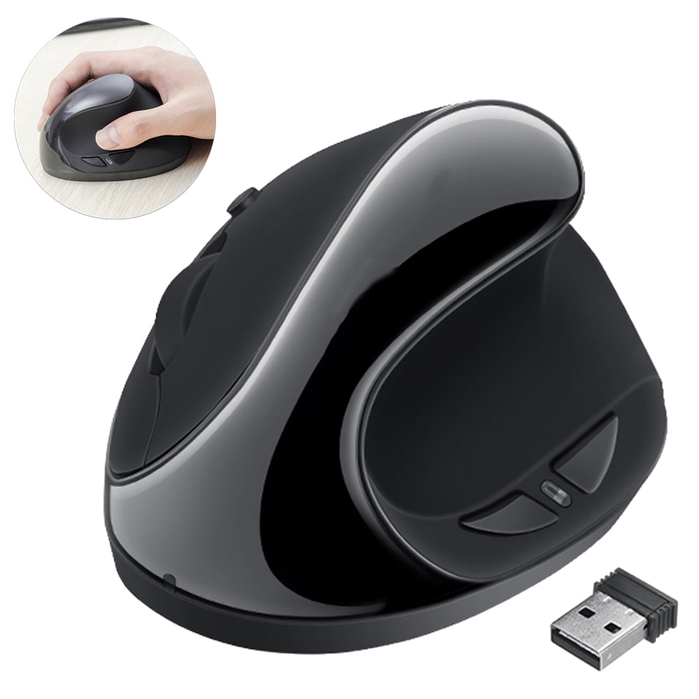 Ergonomic Mouse, 2.4G USB Optical Vertical Wireless Mice with 3