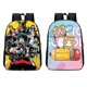 thumbnail image 3 of Mochila Con Estampado De Anime, Mochila De Dibujos Animados, Bolsa Fresca De Viaje Para Niños Y Niñas, Regalo De Talla Única Minnieouse AP007697-02, 3 of 6