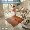 thumbnail image 3 of FlooringInc Practice Dance Tile Kits With Edging, 81 Tiles, 9' x 9' Area, Dark Maple, 3 of 9