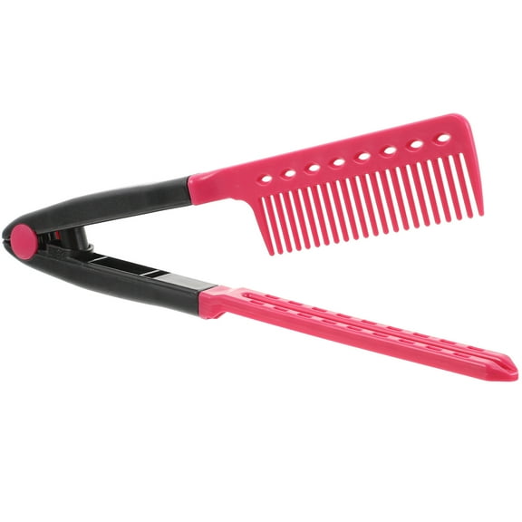 Raindrops Hair Clip Combs Hair Straightener Rosy 1Pack