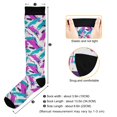 thumbnail image 3 of FORMRS Womens Knee High Socks Casual Long Thick Travel Daily Wear, 2 Pairs, Abstract Drawing, 3 of 6