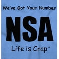 thumbnail image 2 of NSA We've Got Your Number Bad Rebel Plus Size Crewneck Graphic Tee Shirt Brisco Brands 3X, 2 of 5