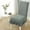 Sage, variant on Universal Dining Chair Covers - Elastic Full Cover Slipcovers with Long Skirt, Stretchable & Washable Protector for Kitchen, Dining Room & Living Room