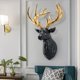 thumbnail image 3 of Estatua de Cabeza de Ciervo 3D, Animal de Resina Montado en La Pared para El Hogar, Dormitorio, Habitación, ía, Decoración, Esculturas de Arte, D Baoblaze Estatua de pared de cabeza de ciervo, 3 of 8