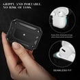 thumbnail image 3 of For Apple AirPods Pro Hybrid Armor Earpod Charging Dual Protective with Carabiner Case Cover Gold, 3 of 7