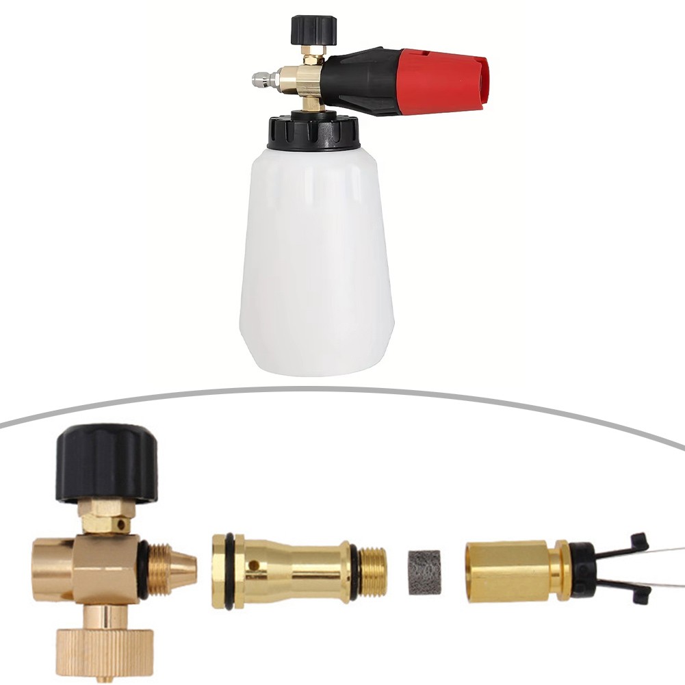 High Pressure Snow Foam Pot 1L Large Capacity Adjustable Angle Cleaning Tool