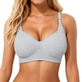 thumbnail image 1 of Brasieres de Mujer Sujetador sin Costuras, sin Aros, con Tirantes Dobles Extraíbles, Cobertura Total, sin Relleno, Cómodo, Talla Grande Grande, 1 of 5