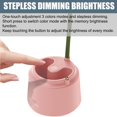 thumbnail image 4 of Cute LED Desk Lamp Kawaii Desk Accessories, Flower Bird Table lamp USB Rechargeable, 3 Color Modes, Stepless Dimming, Touch-Sensitive (Green), 4 of 5