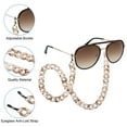 thumbnail image 4 of Cadenas para Gafas Uxcell para Mujeres, Cadenas de Soporte para Gafas de Acrílico, Cadenas Ajustables para Lentes de Sol, Correa Antipérdida para Gafas de Sol, Marrón Claro, 4 of 7