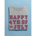 thumbnail image 3 of Happy July 4Th! T-Shirt Men -Image by Shutterstock, Male 3X-Large, 3 of 4