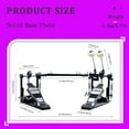 thumbnail image 3 of Vaisoeny Double Bass Drum Pedal, Single Chain Double Bass Pedal, Double Kick Pedal for Bass Drum，Drum Set Kit and Electronic Drums (V-FK15), 3 of 5