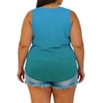 thumbnail image 4 of gbyLJF Plus Size Tank Tops for Women Loose Fit V Neck Flowy Sleeveless Summer Shirts Lightweight Spring Casual Vacation Blouses, 4 of 6